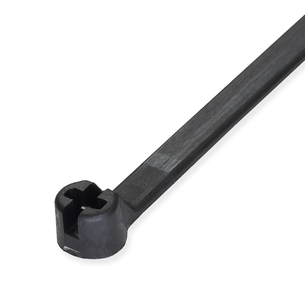 Metal Tooth Cable Ties - Black